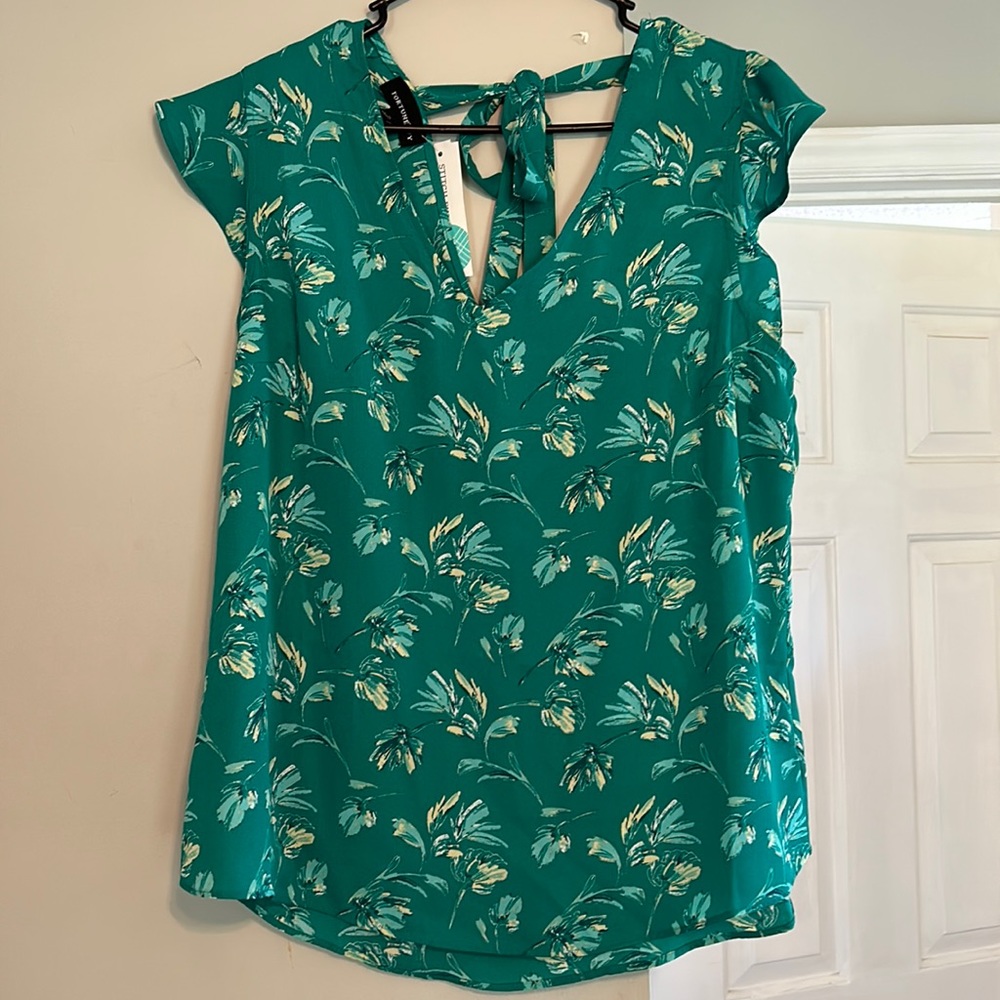 Green Pattern Blouse - XL